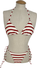 WeWoreWhat Red And White Striped Bikini Set UK S