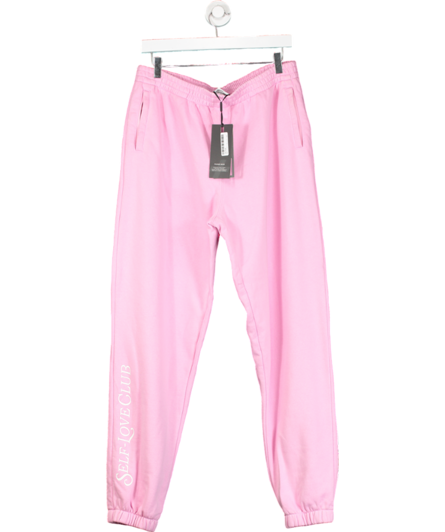 Bo+Tee Oversized Joggers In Bubblegum Pink UK L