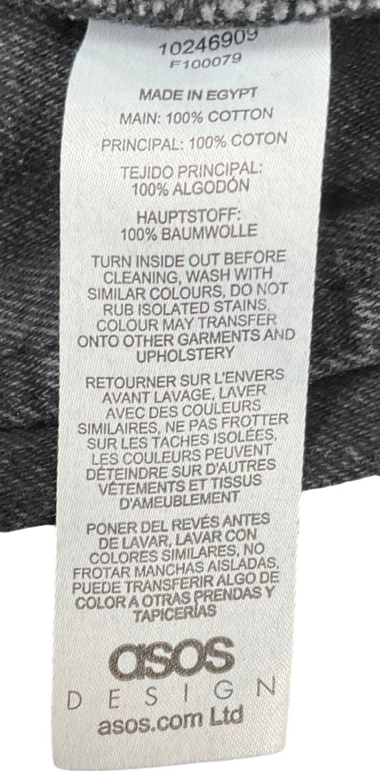 ASOS Black Straight Leg Jeans W30