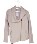 Helmut Lang Grey Vellos Asymmetric Sweater UK S