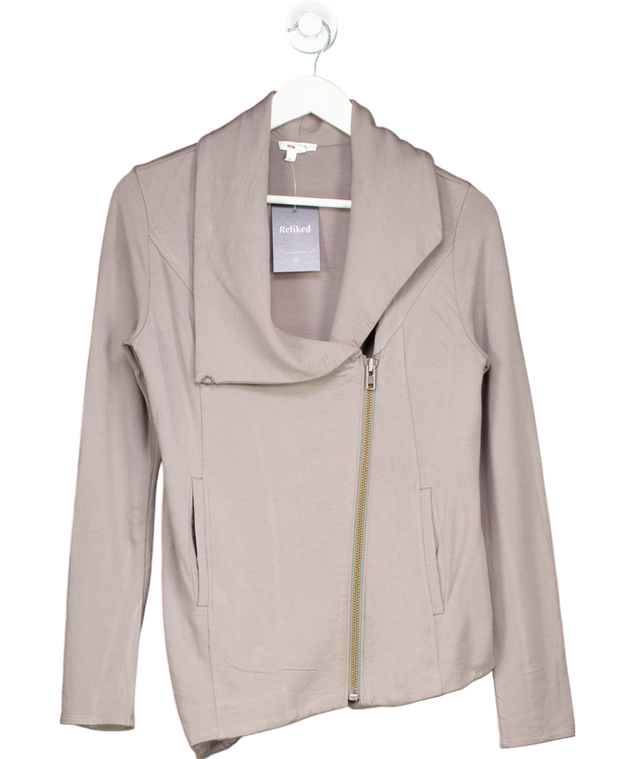 Helmut Lang Grey Vellos Asymmetric Sweater UK S