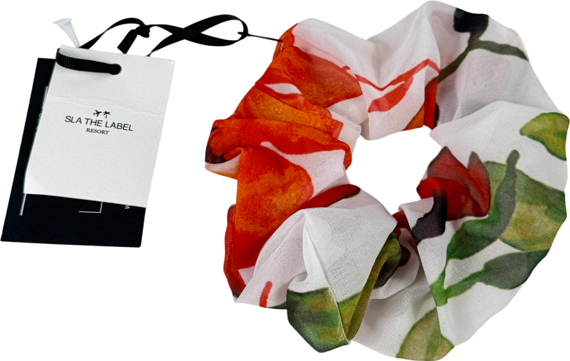 SLA the label Multicoloured Capril Chiffon Hair Scrunchie One Size