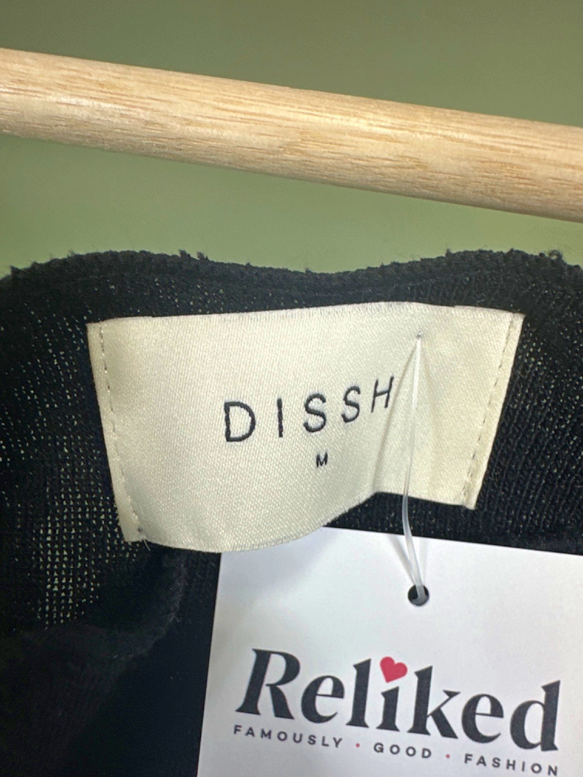 DISSH Black Long Dress UK M