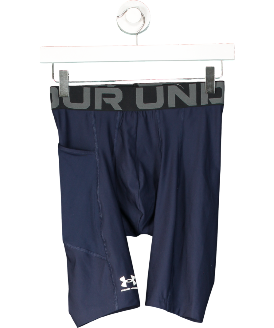 Under Armour Blue Heatgear Compression Boxer Shorts UK S