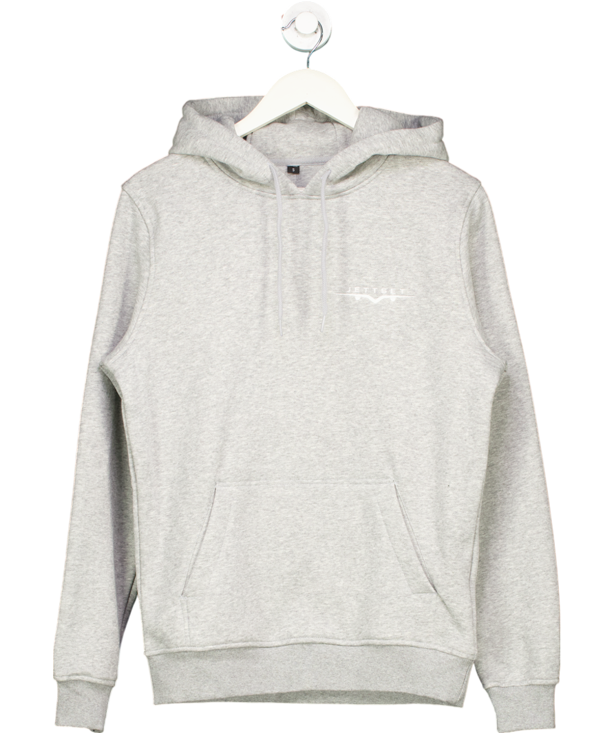 Grey Jettsett Logo Hoodie UK S