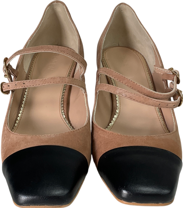 boden Beige Block Heel Pump UK 8 EU 41 👠