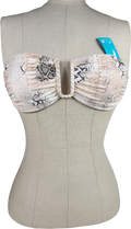 Melissa Odabash Cream Prague Lizard Bikini Top UK 10