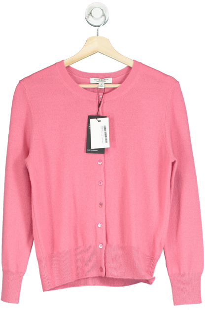 Autograph Pink Pure Cashmere Cardigan UK 10