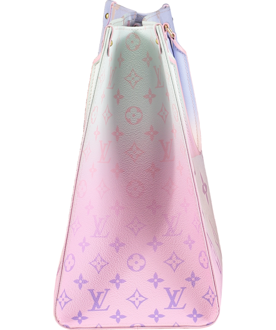 Louis Vuitton Ltd.Edition Onthego GM Sunrise Pastel Large Tote Bag with Shoulder Straps.