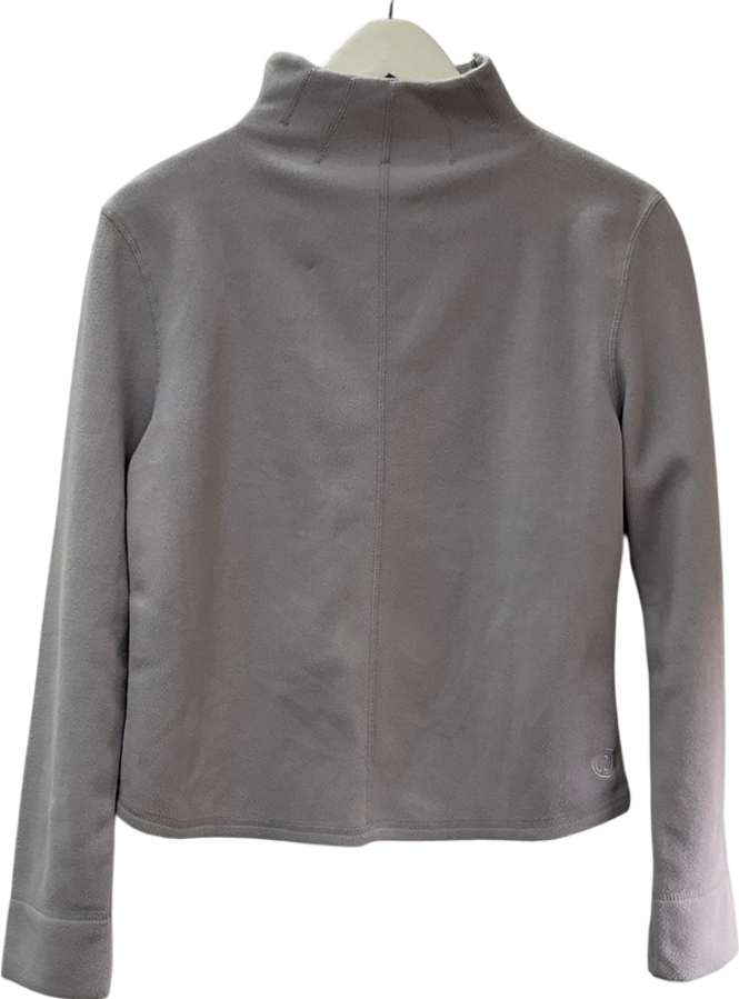 River Island Grey High Neck Fleece Top UK 16