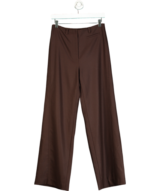 Fabrique Brown Gal Trousers In Fine Wool UK S