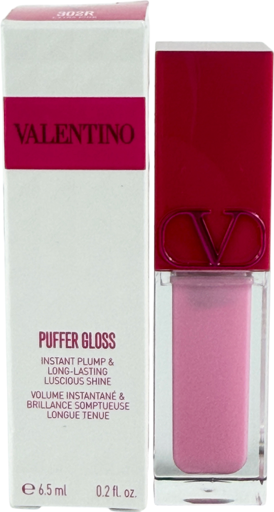 Valentino Puffer Plumping Lip Gloss 302r 6.5ml