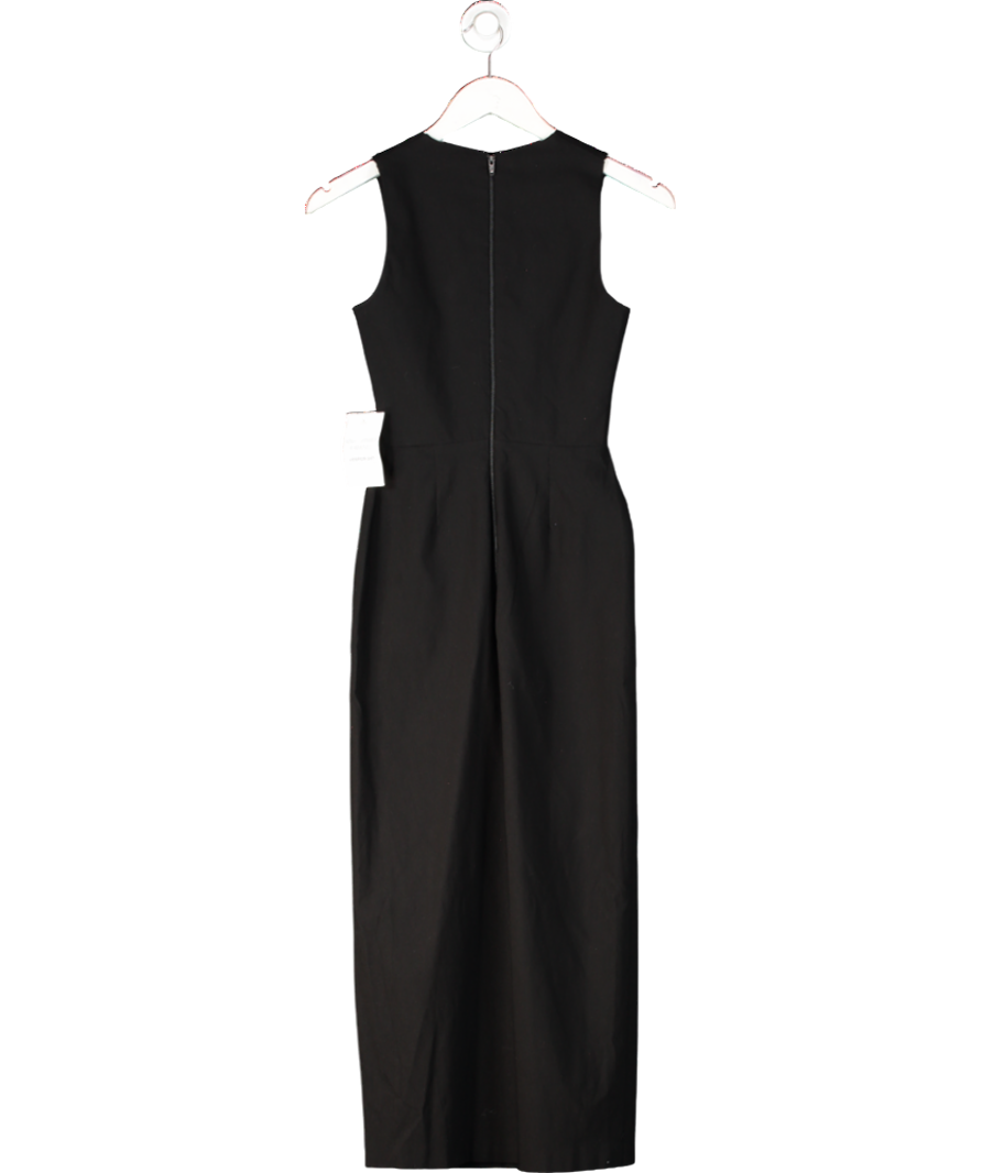 Vesper Black Sweetheart Bodycon Midi Dress UK 10