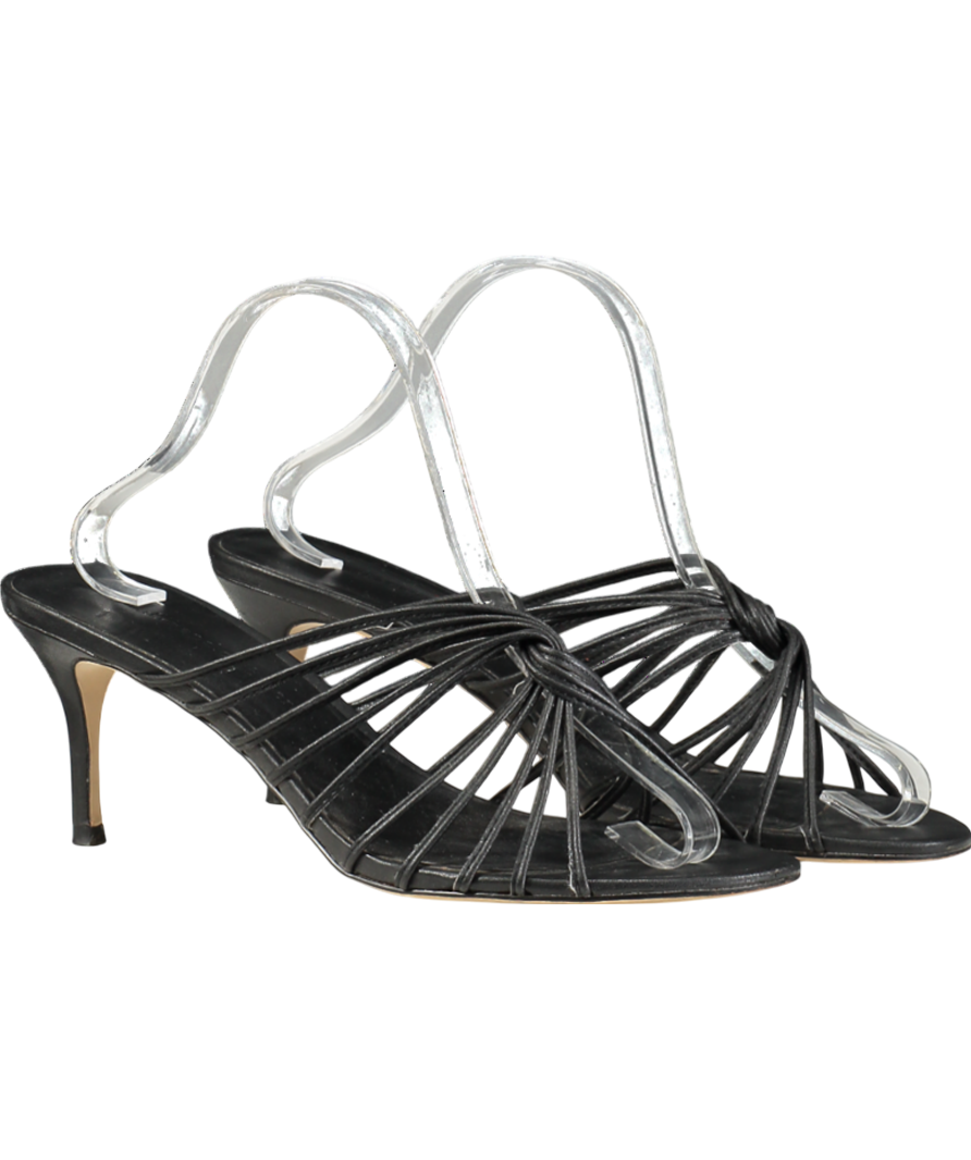 cupcakes and cashmere Black Arriana Strappy Heeled Mules UK 8 EU 41 👠