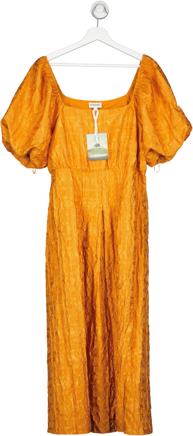Somerset by Alice Temperley Orange Temperley Desert Jacquard Dress BNWT UK 14