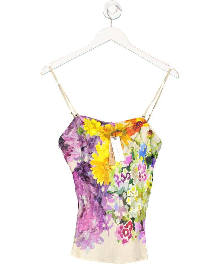 Anthropologie Beige Floral Cami Top UK M