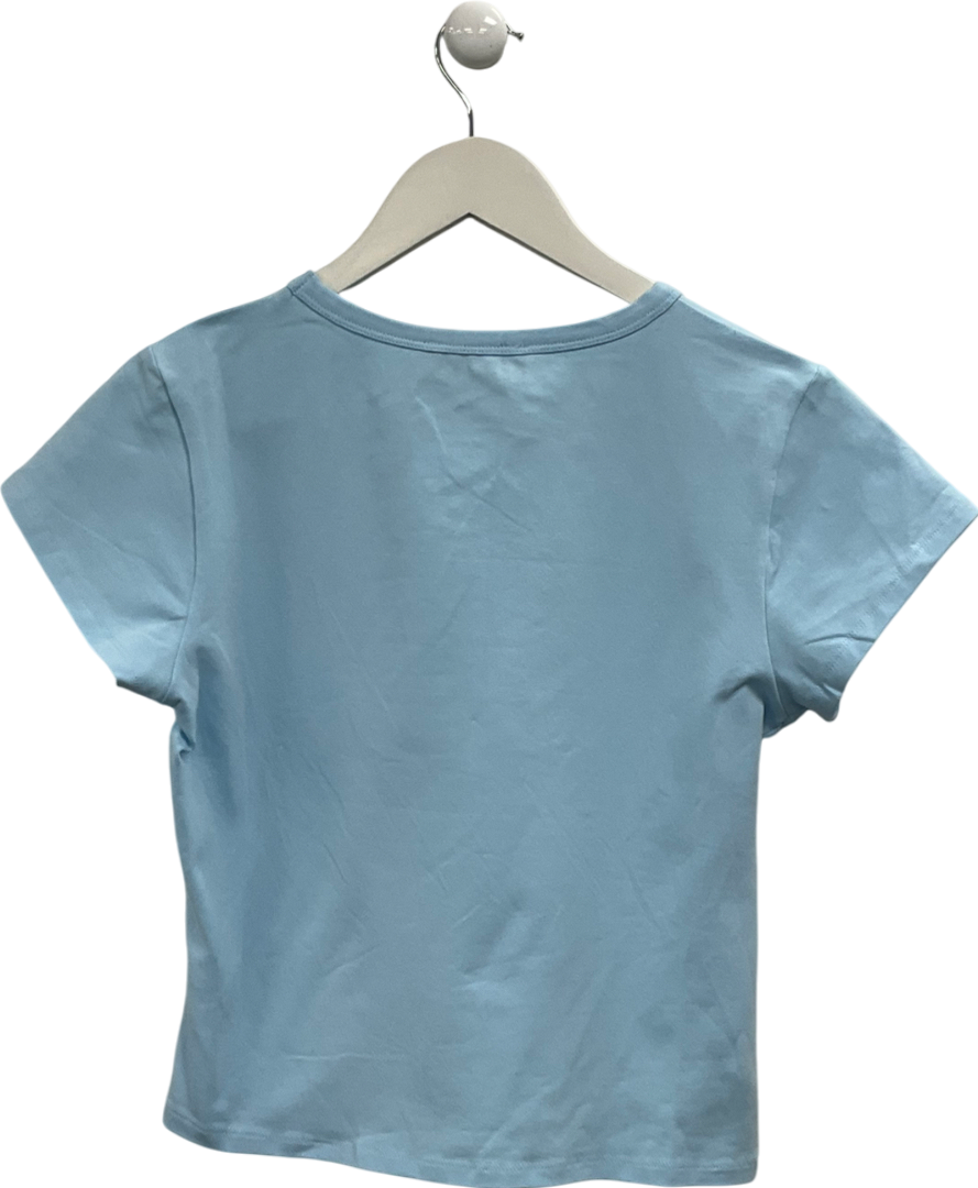 White Fox Blue It Goes Like This Baby Tee UK XL