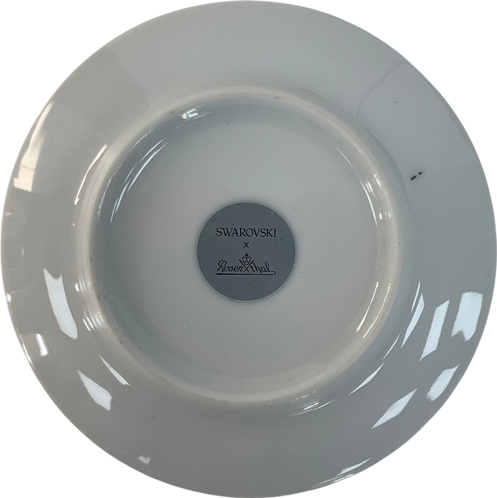 Swarovski Yellow Signup Porcelain Plate In Pouch