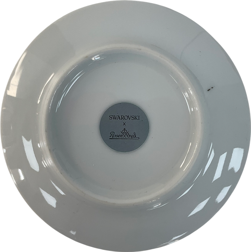 Swarovski Yellow Signup Porcelain Plate In Pouch