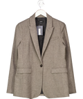 ME + EM Brown Oversized Blazer UK 10