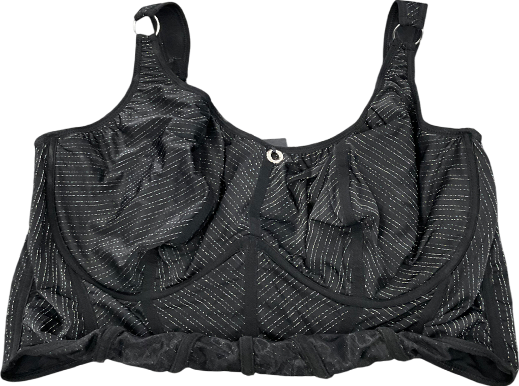 SimplyBe Black Underwired Corset Bra UK 44F