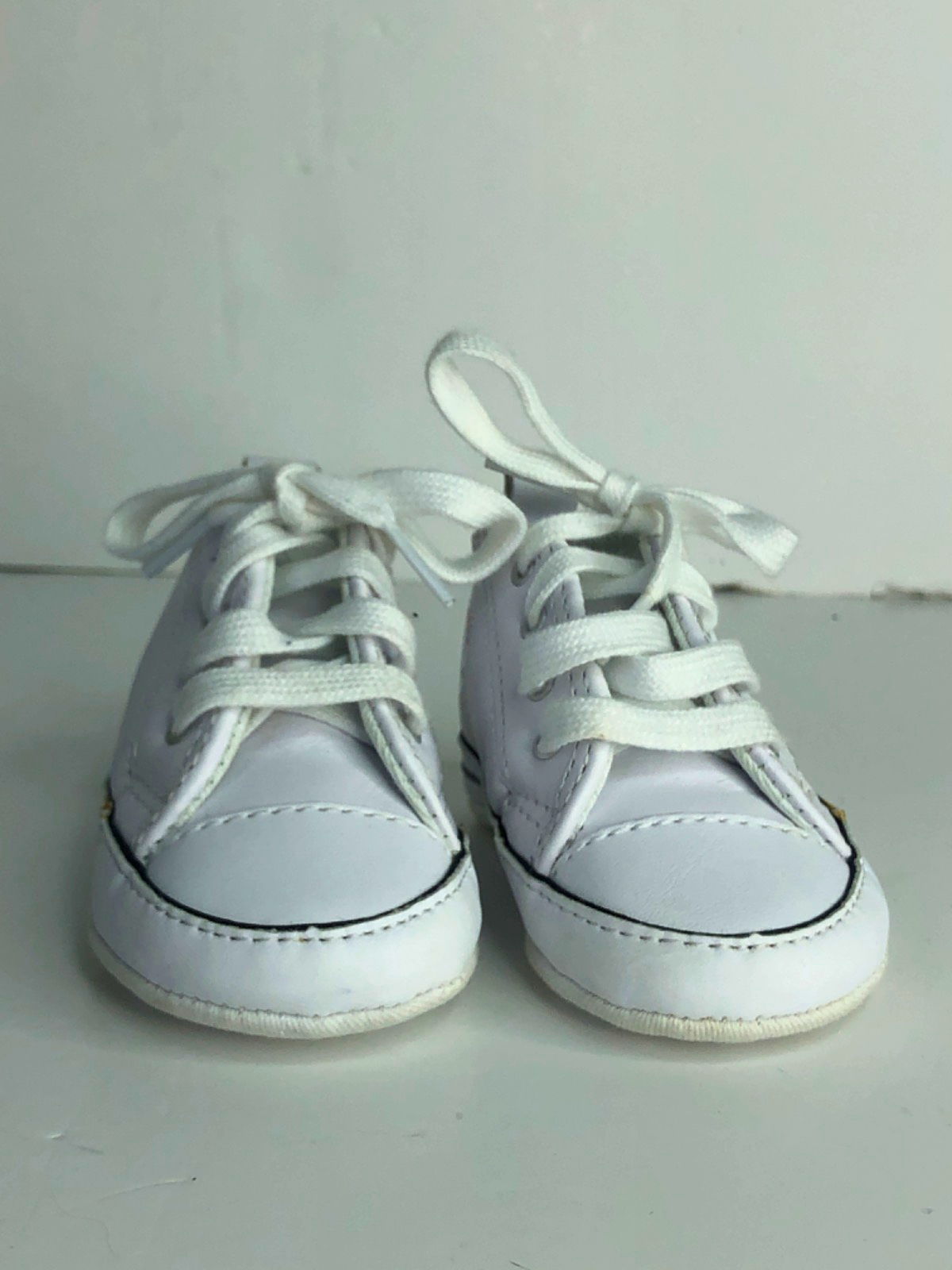 Converse White All Star Crib Shoes UK 2 EU 18