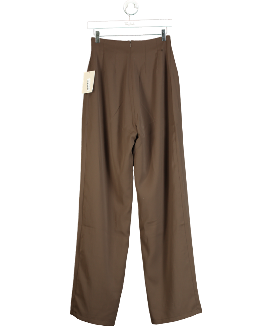 OddMuse Brown Ultimate Muse Wide-leg Trousers UK S
