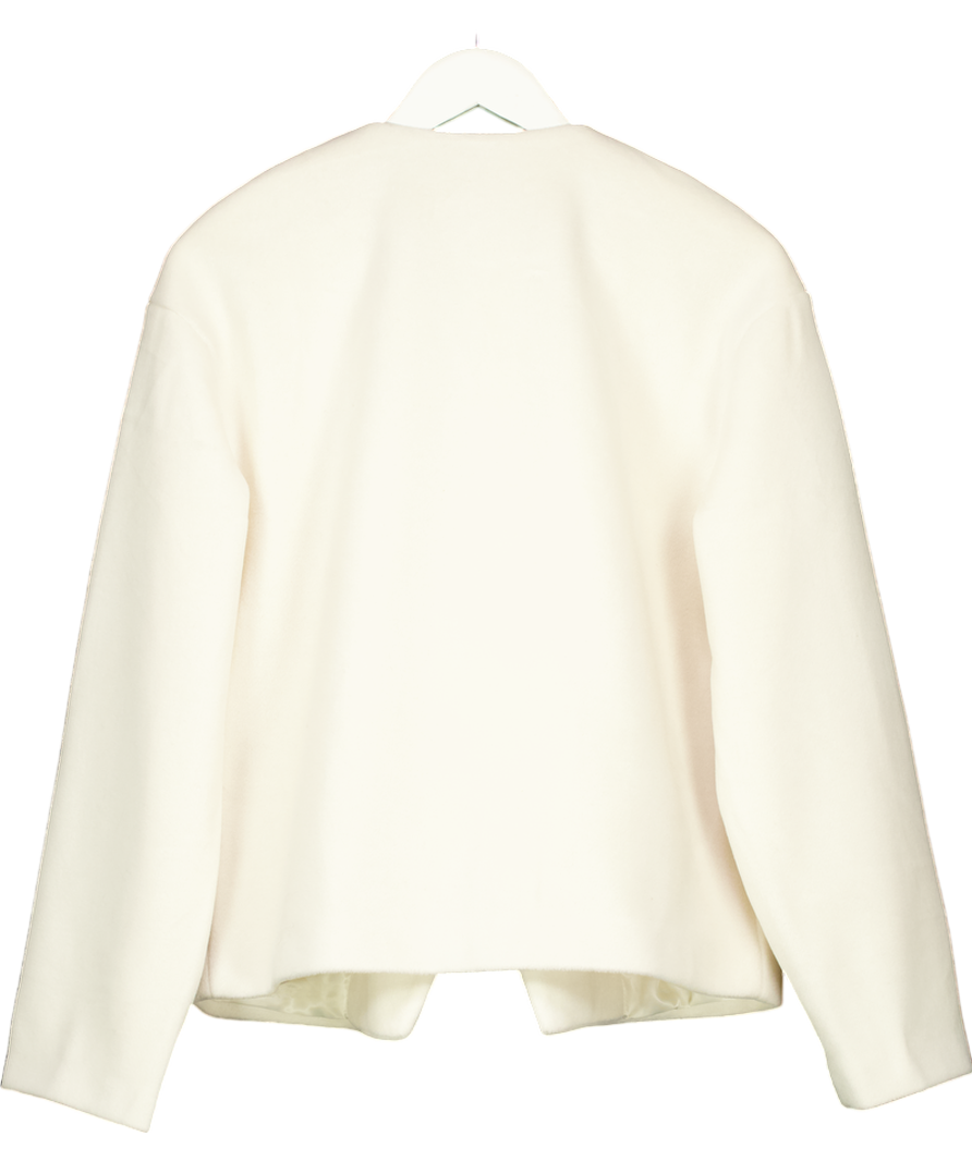 4th & Reckless Cream Oversized Lapel Shelly Jacket UK 6
