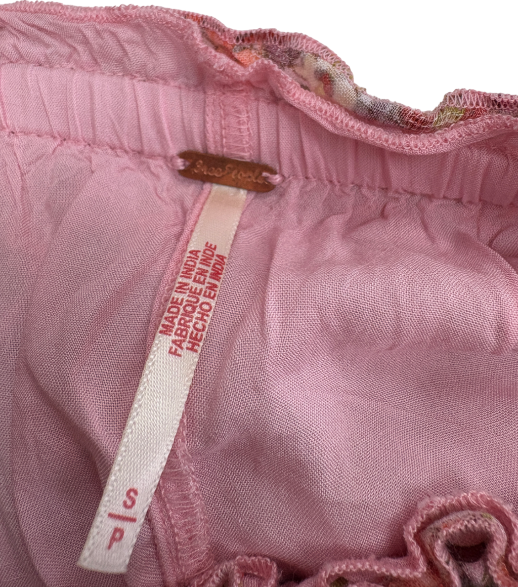 Free People Pink Ellia Spring Blossom Top And Skort Co-ord UK S
