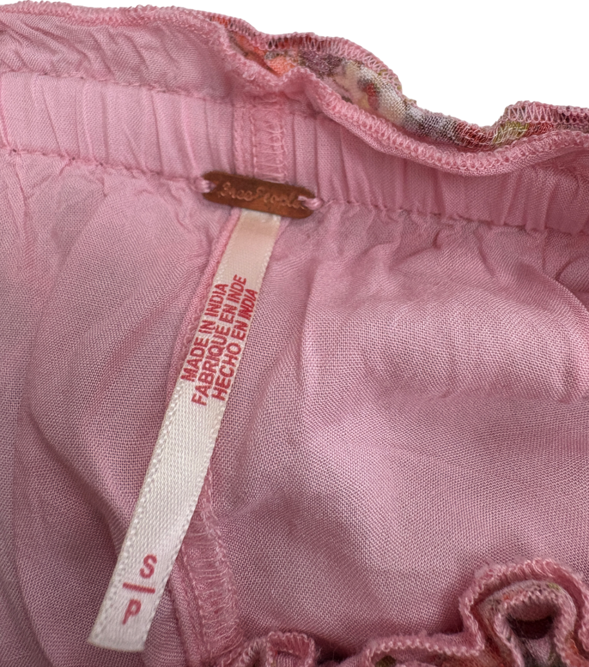 Free People Pink Ellia Spring Blossom Top And Skort Co-ord UK S