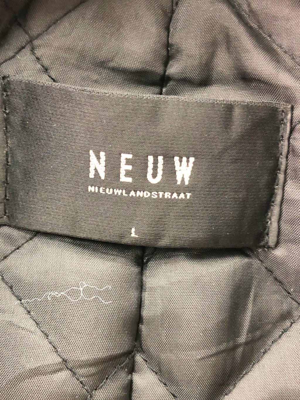 Neuw Black Nieuwlandstraat Leather Biker Jacket UK L