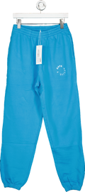 7 Days Active Blue Luxury Organic Soft Cotton Monday Joggers UK M