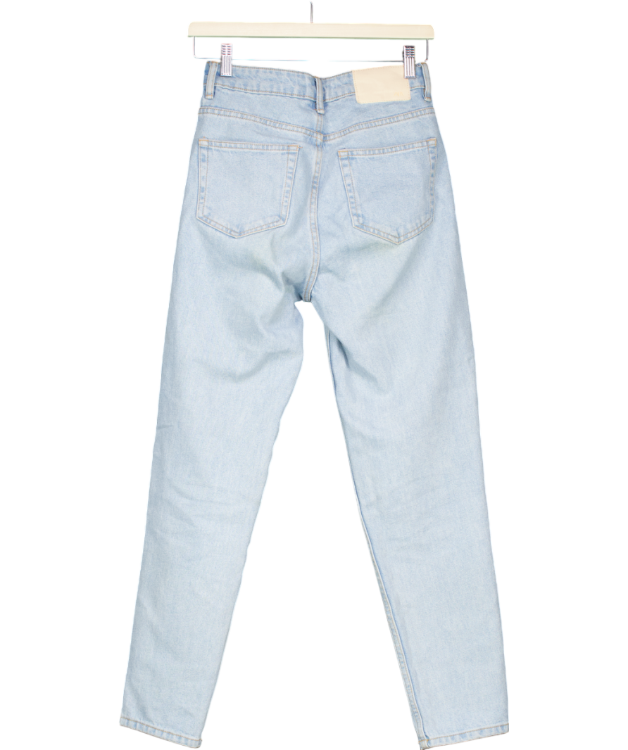 ZARA Blue High Waisted Mum Fit Style Jeans UK 6
