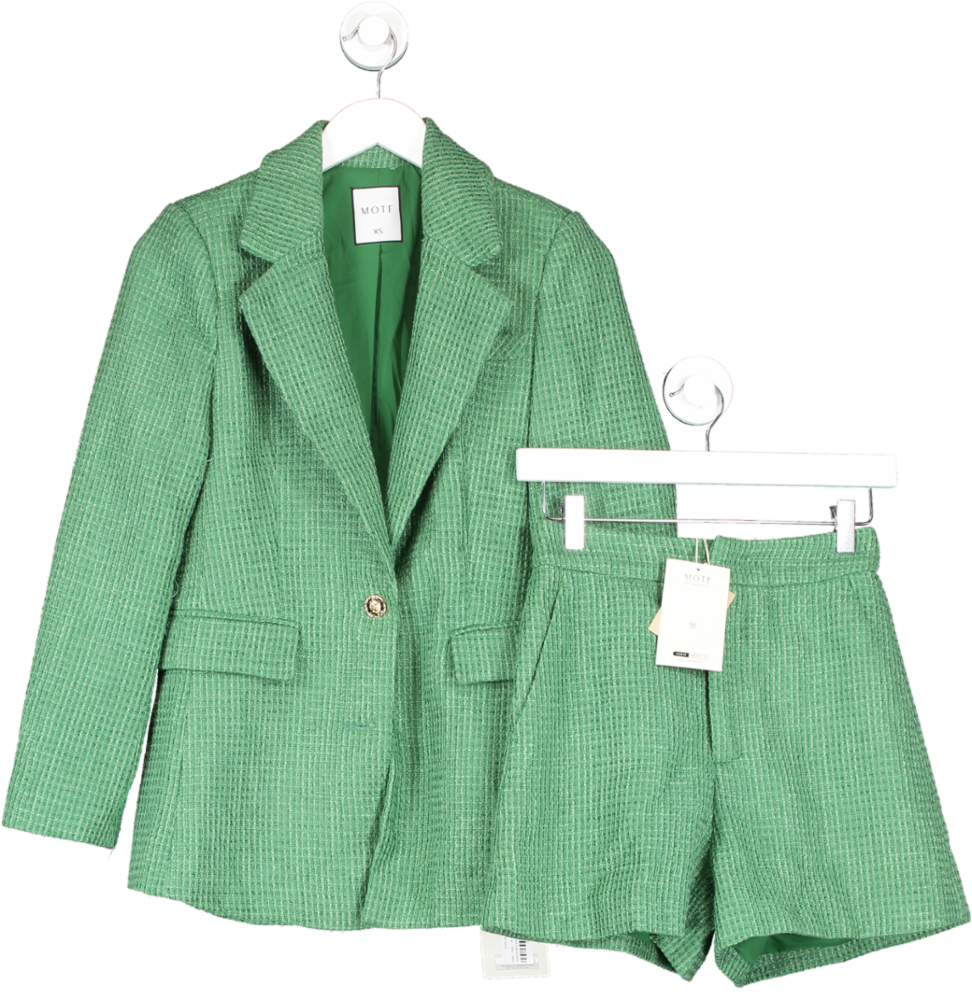 SHEIN Green Shorts And Blazer Co Ord UK XS