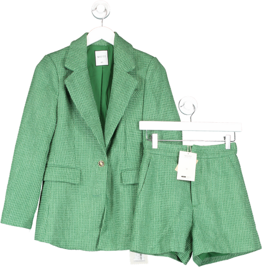 SHEIN Green Shorts And Blazer Co Ord UK XS