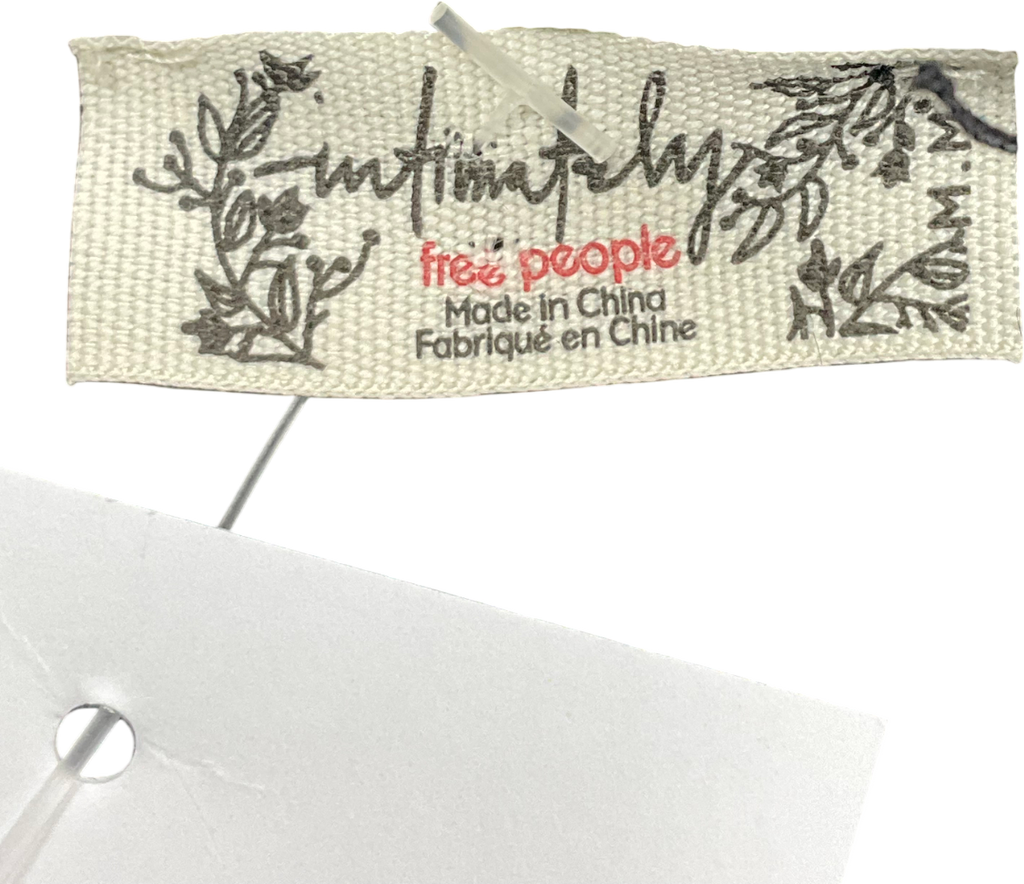 Free People Black Sweet Nothings Long-sleeve Bodysuit UK M