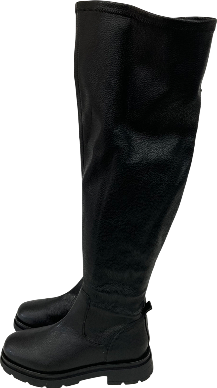 SimplyBe Black Curve Wide Fit Gretel Stretch Over The Knee UK 9 EU 42 👠