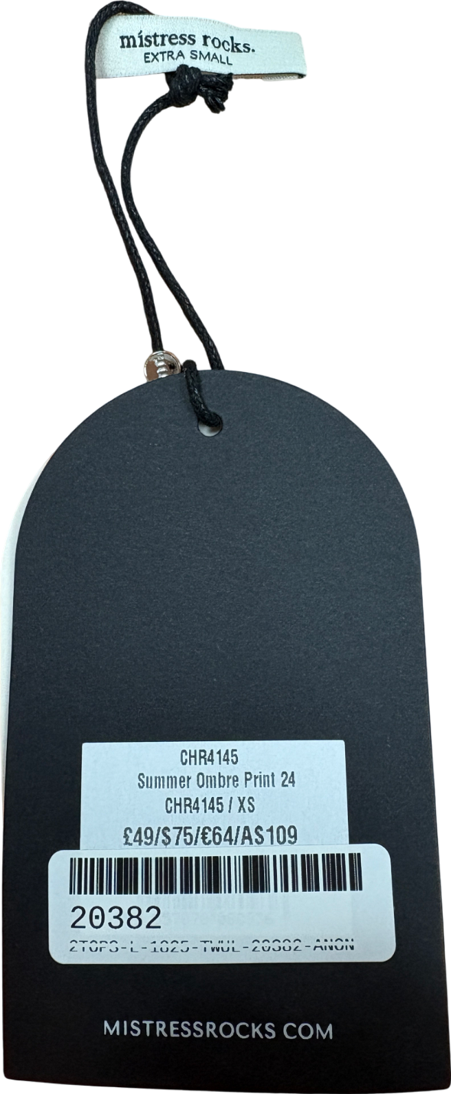 Mistress Rocks Orange Ombre Top With Lace Up Corset UK XS