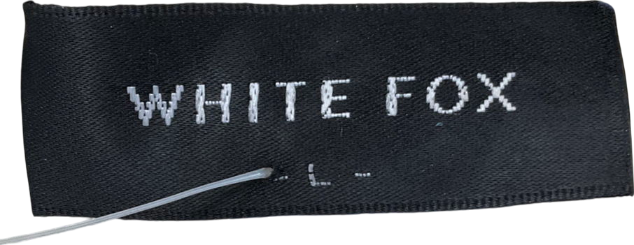 White Fox Cream You Want To Go Long Sleeve Mini Dress UK L