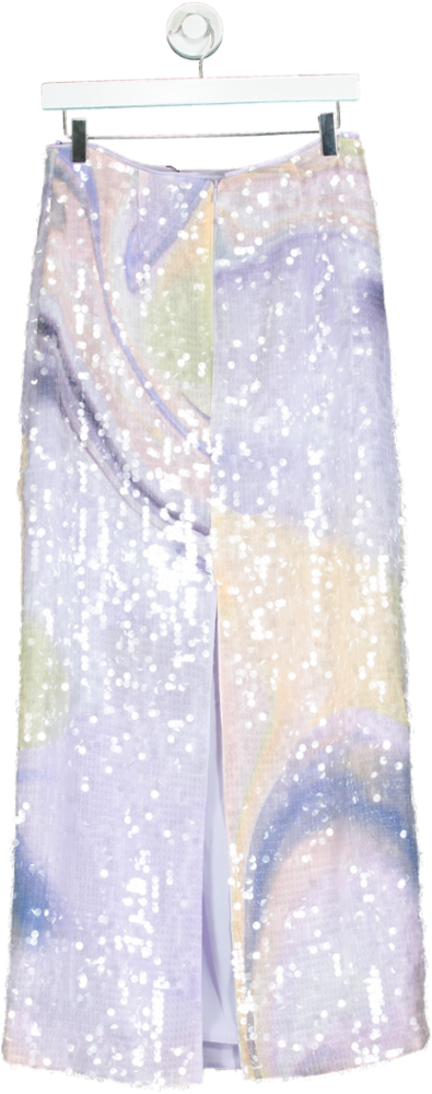 ASOS Multicolour Sequin Midi Skirt UK 10