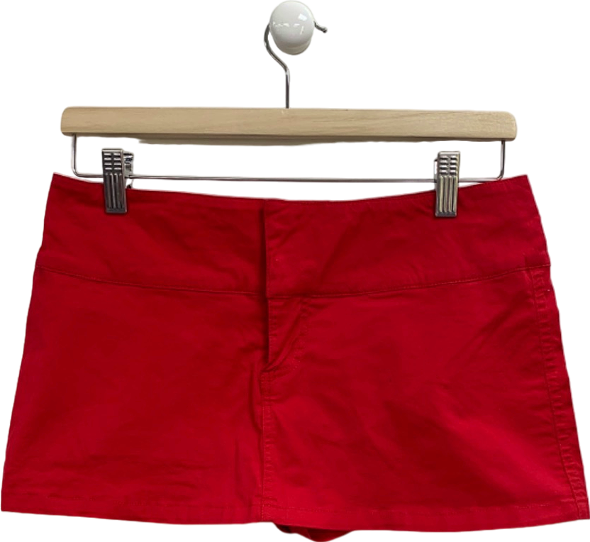 I.AM.GIA Red High Waisted Shorts UK S