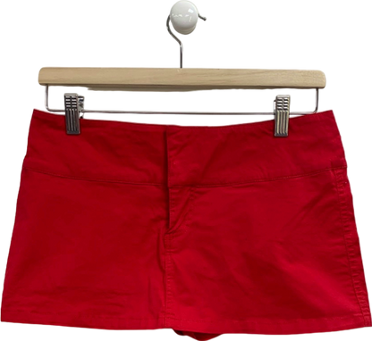 I.AM.GIA Red High Waisted Shorts UK S