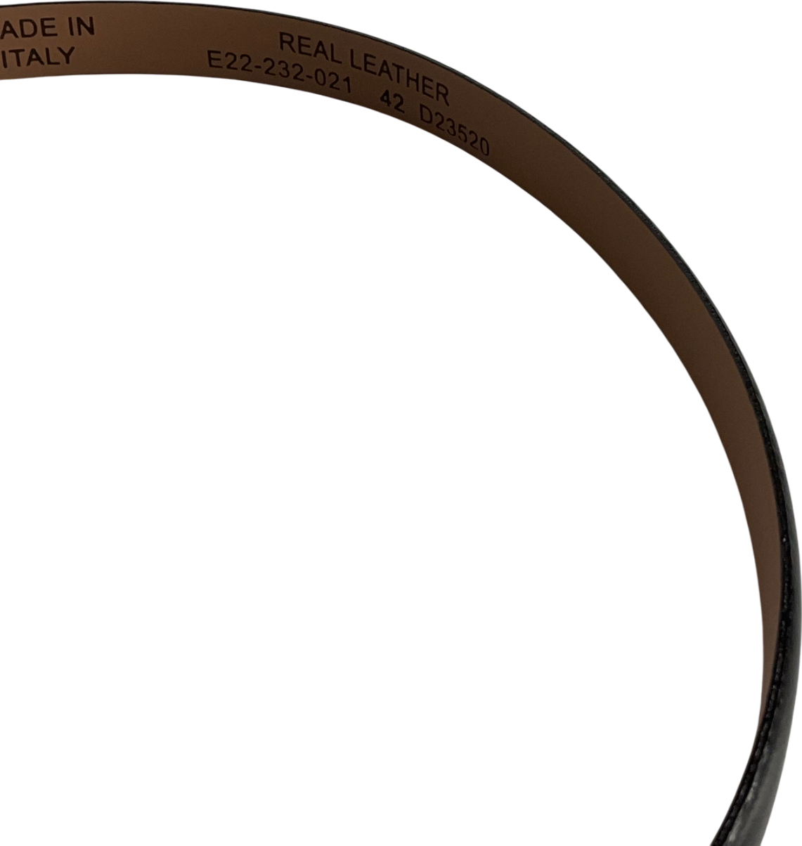 Next Black Black/gold Premium Made In Italy Leather Micro Skinny Belt UK XS