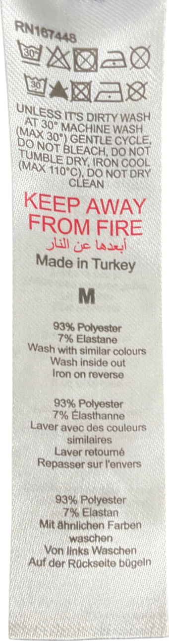 boohooMan Black Elastic Waist Relaxed Fit Split Hem Pleated Trouser UK M