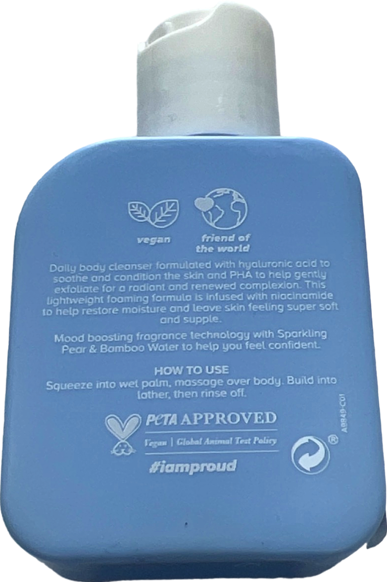 Body Proud Thirst Quencher Body Cleanser Sparkling Pear & Bamboo Water 60ml