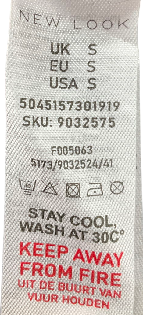 New Look Blue Navy High Neck Button Up Jumper UK S