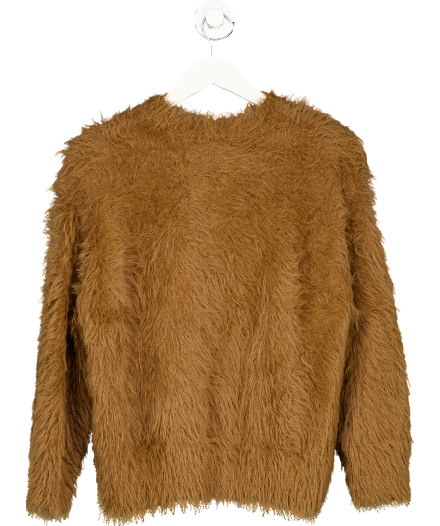 River Island Brown Faux Fur Jumper UK S