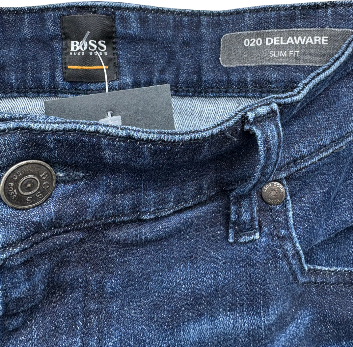 BOSS Blue Delaware Slim Fit Jeans W38