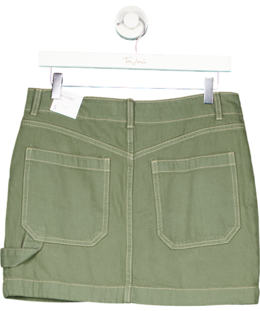 MANGO Green Cargo Mini Skirt UK S
