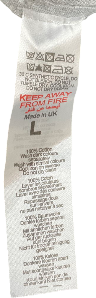 boohooMan Grey Oversized Phoenix Print T-shirt UK L